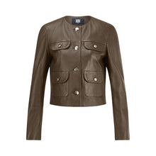Load image into Gallery viewer, Riani - Cropped Leather Jacket