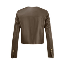 Load image into Gallery viewer, Riani - Cropped Leather Jacket