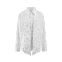 Load image into Gallery viewer, Riani - Poplin Blouse With Ruffles And Rhinestone Trim