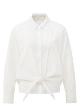 Load image into Gallery viewer, Yaya - Layered blouse with tie detail and long sleeves