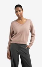 Load image into Gallery viewer, Yaya - Double V-neck sweater with back button detail