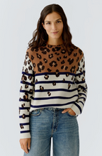 Load image into Gallery viewer, Oui - Pullover - offwhite camel