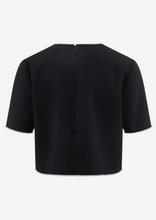 Load image into Gallery viewer, Riani - Cropped Shirt with Rhinestones