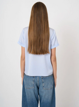 Load image into Gallery viewer, Repeat - Women’s Stretch Silk Top With Rolled Sleeves