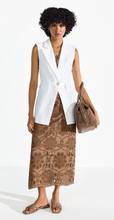 Load image into Gallery viewer, Riani - Skirt with Embroidered Pattern in Coconut