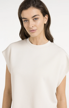 Load image into Gallery viewer, Yaya - Sleeveless boxy sweatshirt with ribbed details