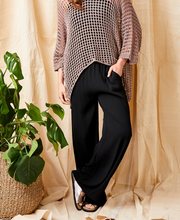Load image into Gallery viewer, Suzy D - Ginny Crepe Palazzo Pants in Black