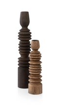 Load image into Gallery viewer, Yaya - Large twisted mango wood candle holder