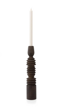 Load image into Gallery viewer, Yaya - Large twisted mango wood candle holder