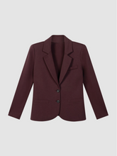 Load image into Gallery viewer, Repeat - Modal-Cotton French Terry Sweatshirt Blazer in Lava