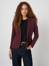 Load image into Gallery viewer, Repeat - Modal-Cotton French Terry Sweatshirt Blazer in Lava
