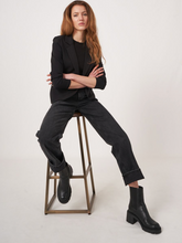Load image into Gallery viewer, Repeat - Modal-Cotton French Terry Sweatshirt Blazer in Black