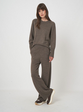 Load image into Gallery viewer, Repeat - Wide-Leg Merino Wool Knit Pants in Cacao