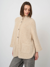 Load image into Gallery viewer, Riani - Oversized Bouclé Alpaca-Wool Cardigan Jacket in Natural