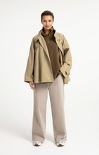 Load image into Gallery viewer, Yaya - Open knit cardigan with collar and short sleeves