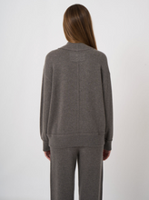 Load image into Gallery viewer, Repeat - Wool-Cashmere Terry Knit Sweater With Mock Neck in Grey