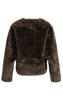 Load image into Gallery viewer, Yaya - Oversized short faux fur jacket with buttons