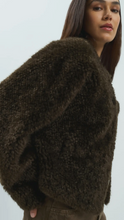 Load image into Gallery viewer, Yaya - Oversized short faux fur jacket with buttons