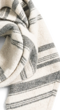 Load image into Gallery viewer, Yaya - Knitted triangle scarf with stripes