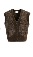 Load image into Gallery viewer, Yaya - Fluffy knit vest with pattern