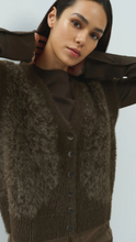 Load image into Gallery viewer, Yaya - Fluffy knit vest with pattern