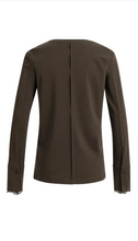 Load image into Gallery viewer, Yaya - Jersey top with lace cuffs