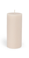 Load image into Gallery viewer, Yaya - Large ribbed pillar candle