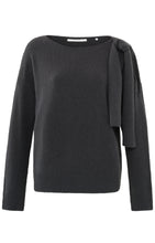 Load image into Gallery viewer, Yaya -  Sweater with boatneck, long sleeves and shoulder details
