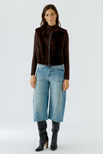 Load image into Gallery viewer, Oui - Faux Fur Gilet in Chocolate

