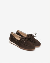 Load image into Gallery viewer, Nerogiardini - Suede Boat Show in Chocolate
