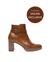 Load image into Gallery viewer, NeroGiardini - Women’s Leather Ankle Boots in Brown
