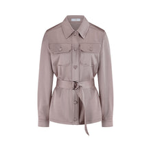 Load image into Gallery viewer, Riani - Satin Shirt with Belt
