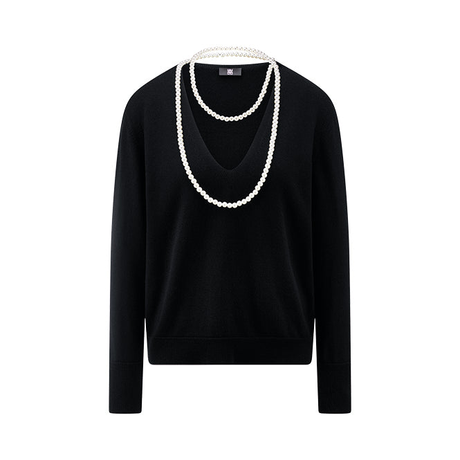 Riani - Merino Wool Sweater With Pearl Detail