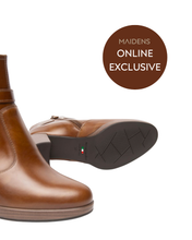 Load image into Gallery viewer, NeroGiardini - Women’s Leather Ankle Boots in Brown

