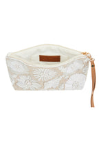 Load image into Gallery viewer, Eb&amp;Ive - Flourish Clutch Bag in Beige
