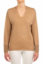 Load image into Gallery viewer, Le Tricot Perugia - Fine Knit Sweater in Camel
