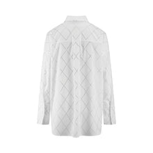 Load image into Gallery viewer, Riani - Poplin Blouse With Ruffles And Rhinestone Trim
