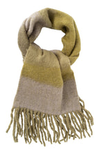 Load image into Gallery viewer, Yaya - Scarf with Colour Accent &amp; Tassles
