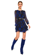 Load image into Gallery viewer, Riani - Blue Fern Mini Dress
