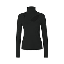 Load image into Gallery viewer, Riani - Roll Neck Slit Jumper in Black
