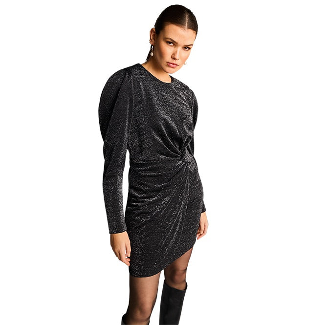 Riani - Mini Dress with Drape in Black