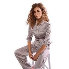 Load image into Gallery viewer, Riani - Satin Shirt with Belt
