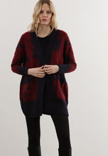 Load image into Gallery viewer, Religion - Selvage Cardigan in red/navy
