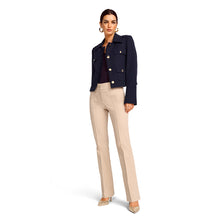 Load image into Gallery viewer, Riani - Slim Fit Bootcut Trousers in Beige
