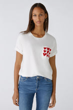Load image into Gallery viewer, Oui - Heart Motif T-Shirt
