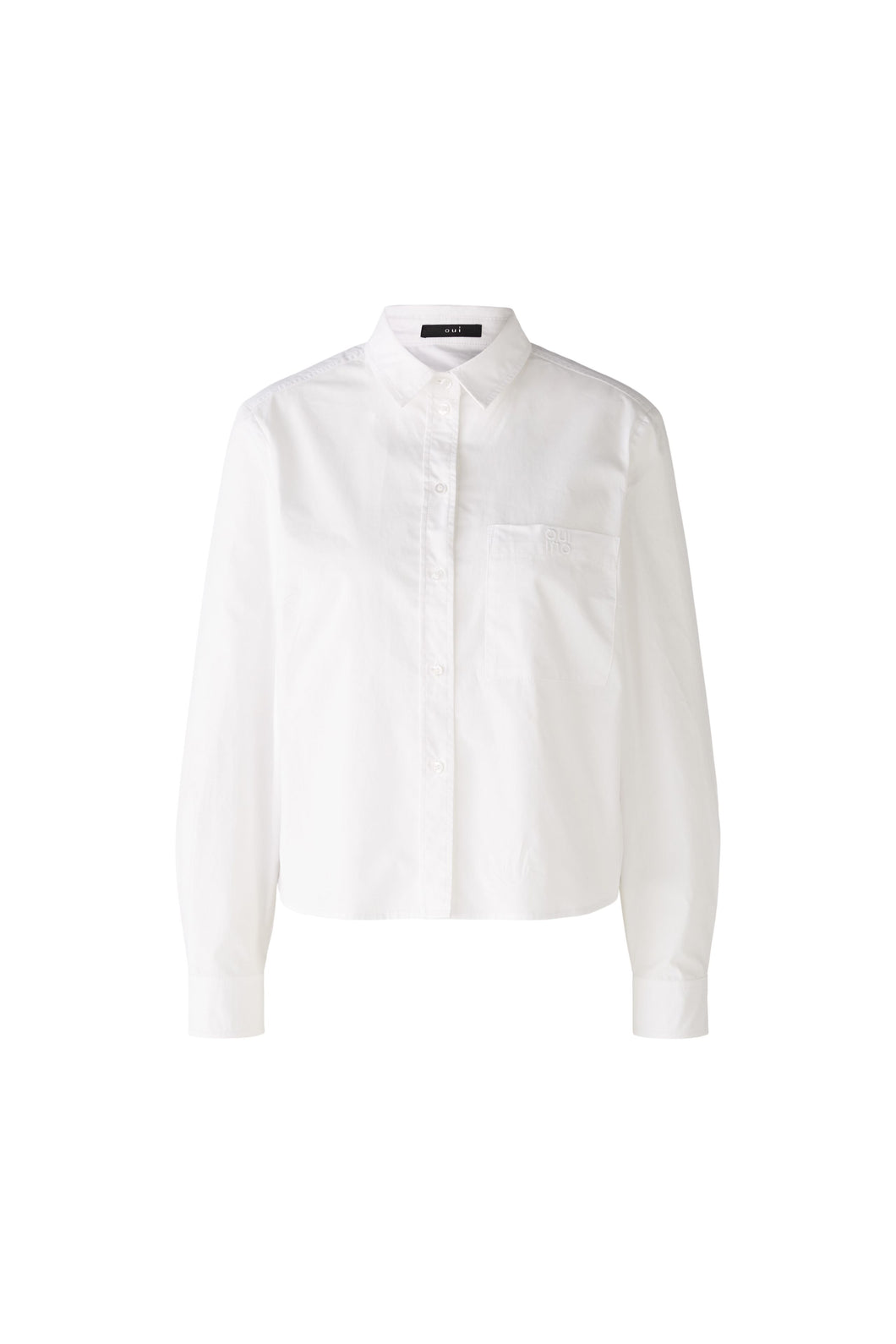 Oui - Cotton Shirt in White