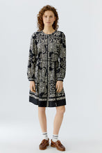 Load image into Gallery viewer, Oui - Dress - black offwhite
