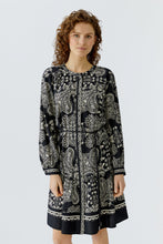 Load image into Gallery viewer, Oui - Dress - black offwhite
