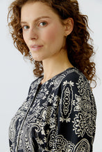 Load image into Gallery viewer, Oui - Dress - black offwhite
