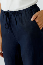 Load image into Gallery viewer, Oui - Linen Trousers in Navy
